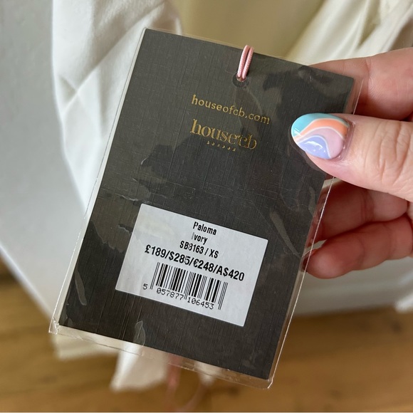 NWT House of CB Paloma Ivory Corset Maxi Dress - Picture 7 of 7